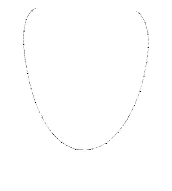 Corrente Veneziana Bolinha - Prata 925