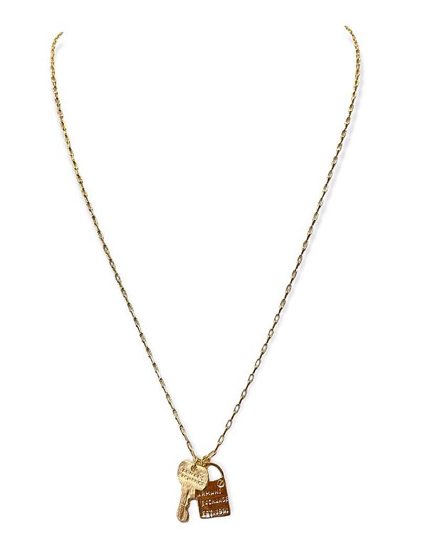 Colar Cadeado e Chave