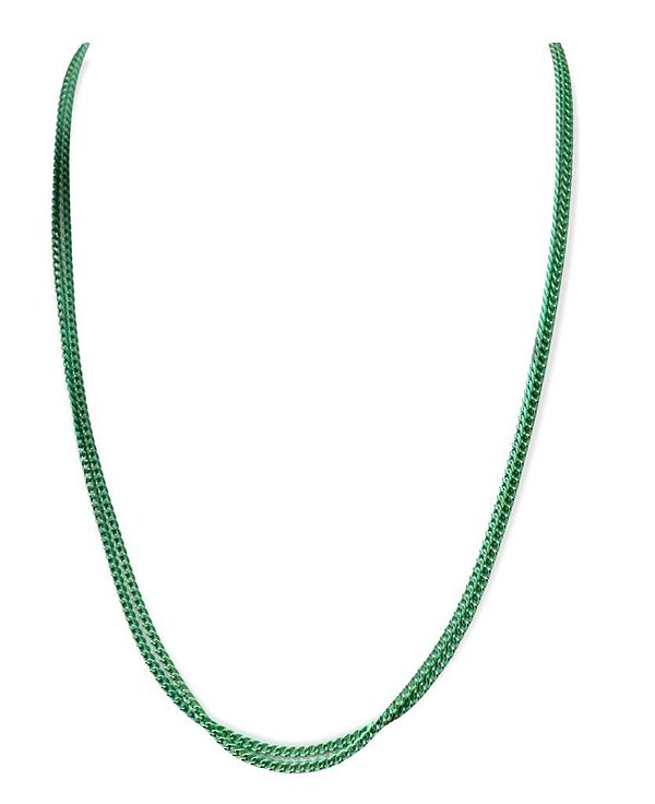Colar Elos Grume Duplo Verde