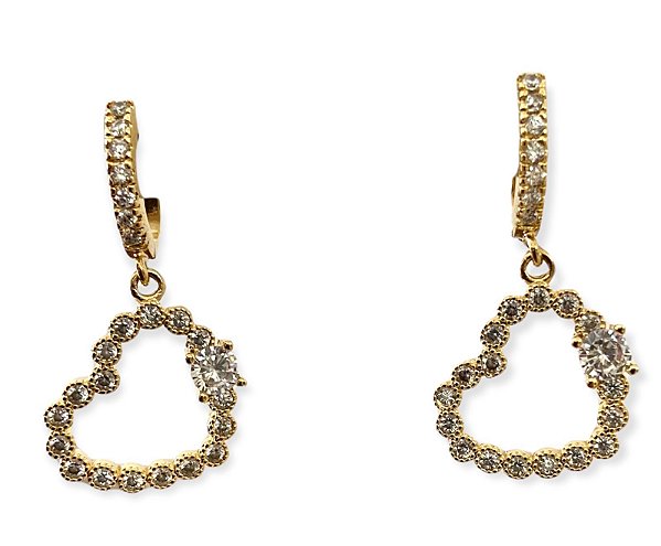 Brinco Argola Coração