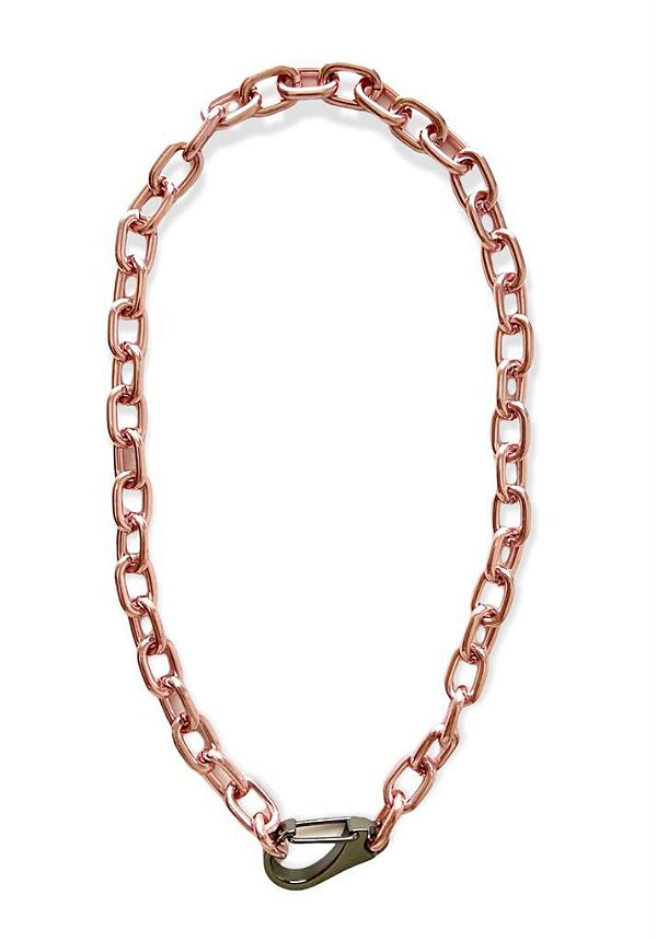 Colar Cadeado Rosa
