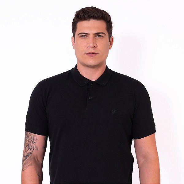 Camisa Polo Preta