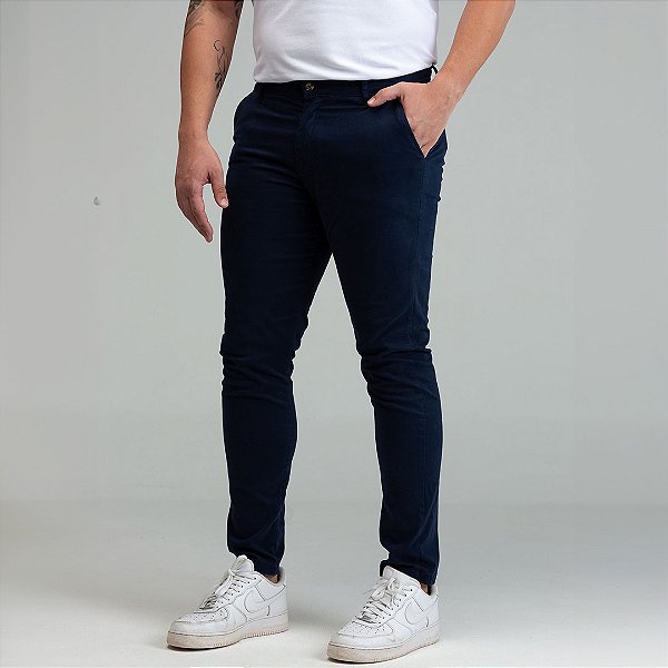 Calça de Sarja Marinho
