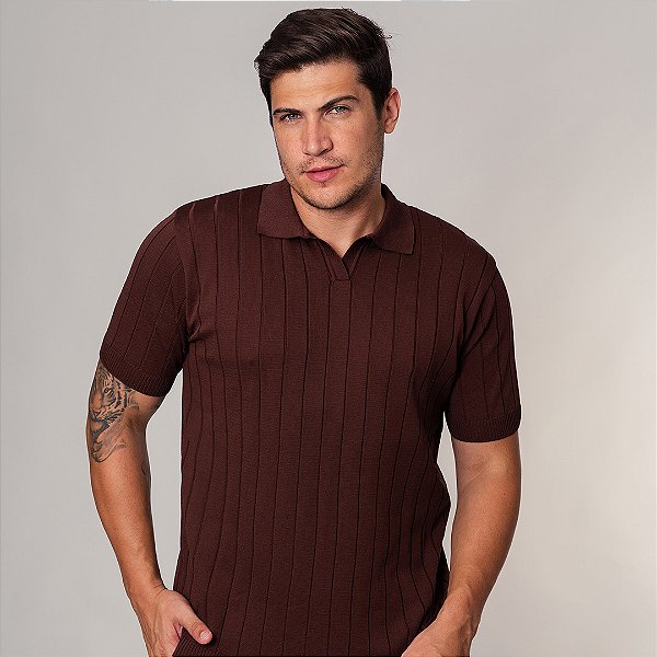 Polo Tricot Premium Texturizada