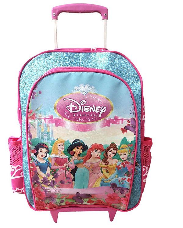 Mochila Escolar Princesas Disney Com Rodinhas