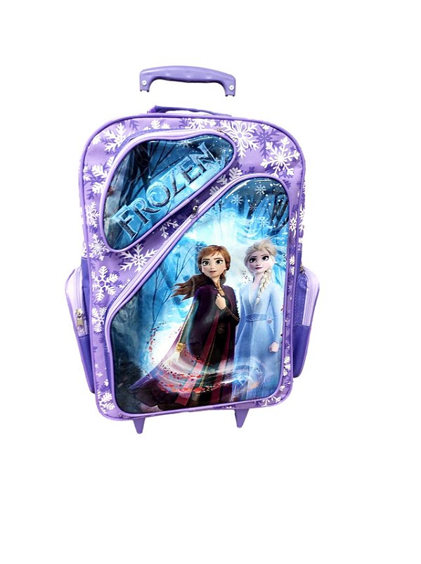 Mochila Escolar Frozen Com Rodinhas