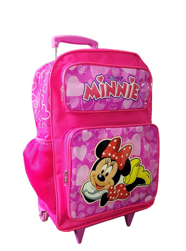 Mochila Escolar Minnie Com Rodinhas