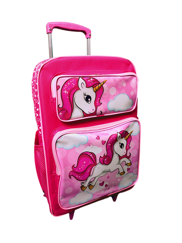 Mochila Escolar Unicórnio Com Rodinhas
