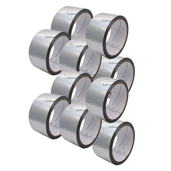 Fita Adesiva PP Metalizada 44mmx45mts(kit com 10)