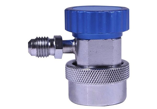 Conector engate rapido baixa azul automotivo gas 134