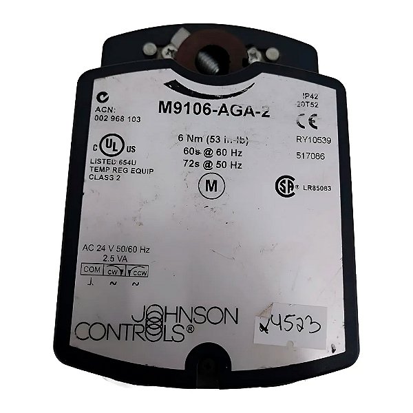Atuador Elétrico Johnson Controls M9106-AGA-2 – 6 Nm – 24V AC