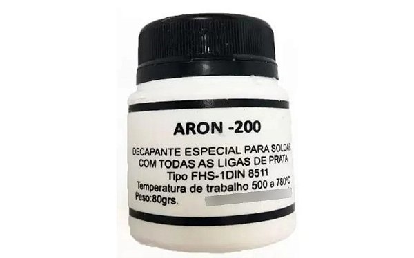 Fluxo solda e decapante  50GRS  Aron 200 Prata e Phoscoper