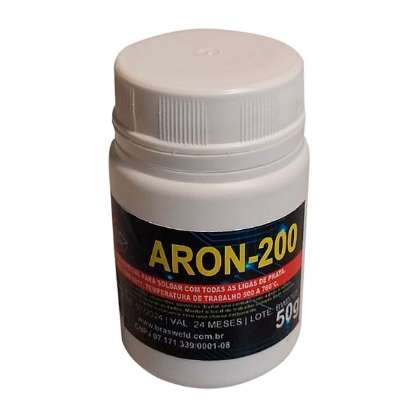 Fluxo solda e decapante 50GRS Aron 200 Prata e Phoscoper