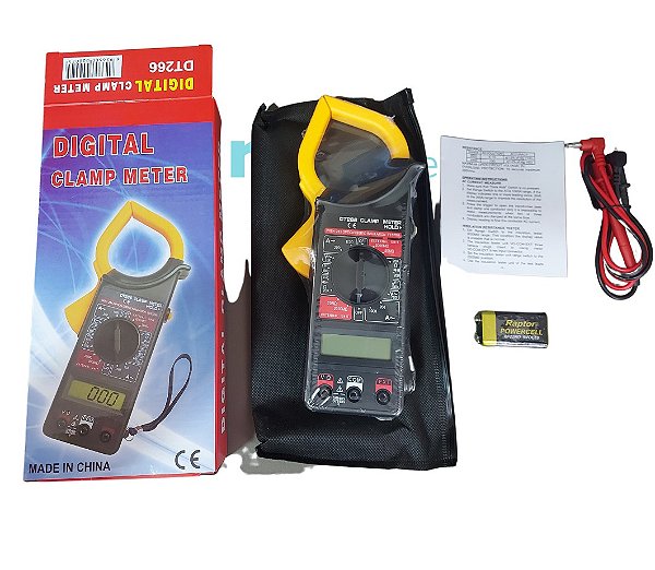 Alicate Multimetro Amperimetro Digital DT266