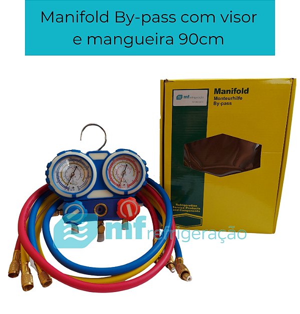 Manifold By Pass r410/22/134/407 com visor jg mang 90 cm