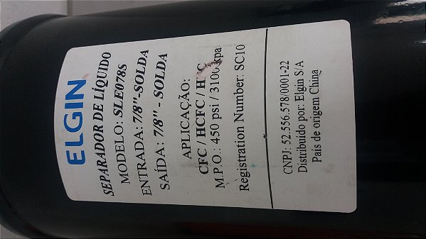 Separador de liquido 7/8 Elgin SLE078S