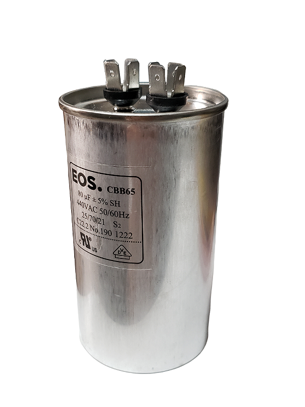 Capacitor Simples 80 MDF 380V Com Terminal 60X105