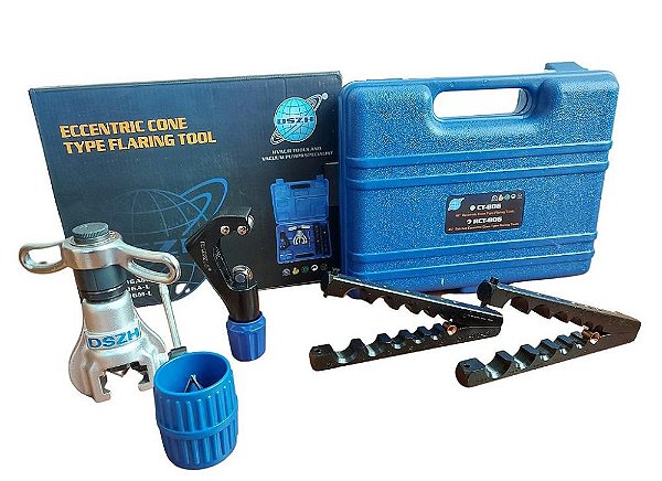 Flangeador Excentrico Kit Maleta Com catraca 1/4 a 3/4