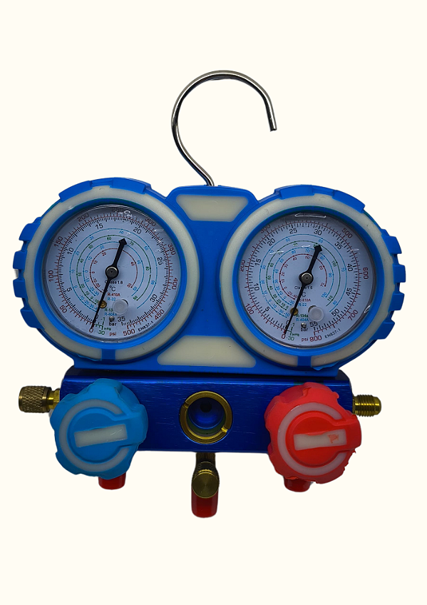 Manifold com maleta R410/134/407/R32 baixa R22 mang 90cm