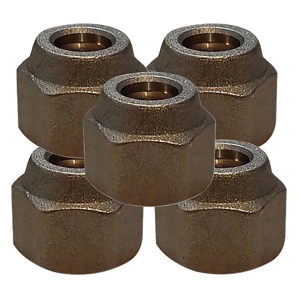 Kit 5 Pçs Porca Flare 3/8 Forjada Alta Pressão 800 Psi Ar Condicionado