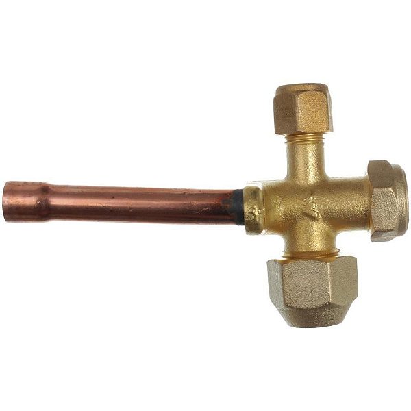 Válvula de serviço 3/8 para Split com valvula scharader