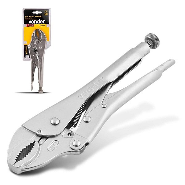Alicate pressão 10 CRV reto Vonder Plus