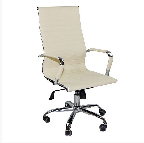 Cadeira Escritorio Executivo Giratoria Eames Branca