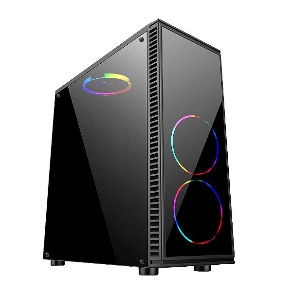 Gabinete Desktop Gamer BG-014 Preto S/ Fonte Bluecase