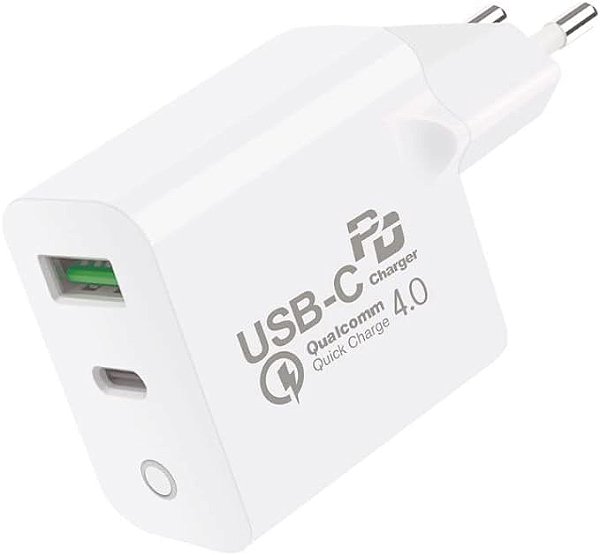 Carregador de Parede Usb-C Type-C e USB Turbo QC 4.0 Delivery DMUPJUMVM Gshield