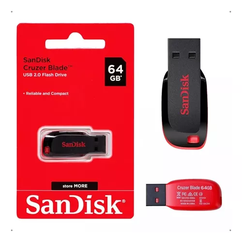 Pendrive 64Gb 2.0 Cruzer Blade Sandisk