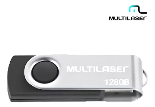 Pendrive 128gb Twist Preto PD591 Multilaser