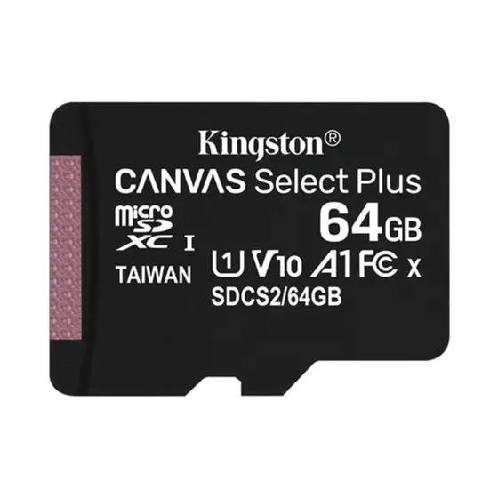 Cartao de Memoria Kingston Micro Sd 64GB Canvas Select Plus Classe 10
