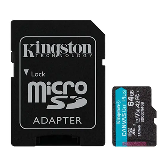 Cartao de Memoria Kingston 64gb Class 10 UHSI Micro 170mb/s SD SDCG364GB
