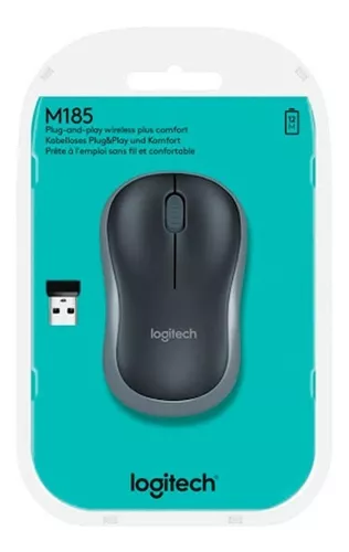 Mouse Usb Sem Fio Cinza M185 Logitech Cinza