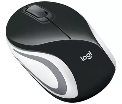 Mouse Usb Sem Fio Mini M187 Preto Logitech