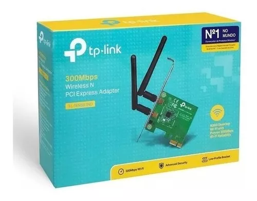 Placa Pci Express 300mbps Wireless Wifi TL-WN881ND Tp-link