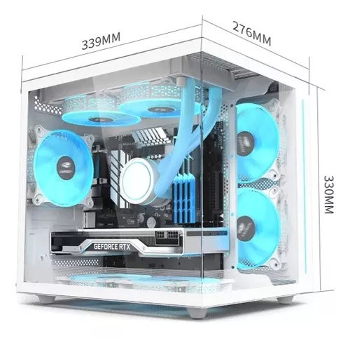 Gabinete Desktop Gamer Aquarius MTG810WH SFTE Branco C3tech