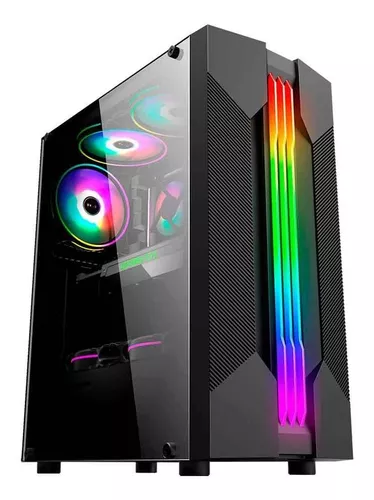 Gabinete Desktop Gamer CG01A9 Bifrost 6 Led RGB Preto CG01A9RH0010B0X Kmex