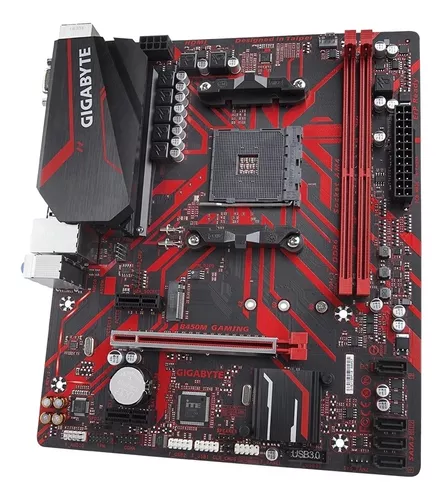 Placa Mãe Desktop Amd Am4 Ddr4 B450M Gaming Gigabyte