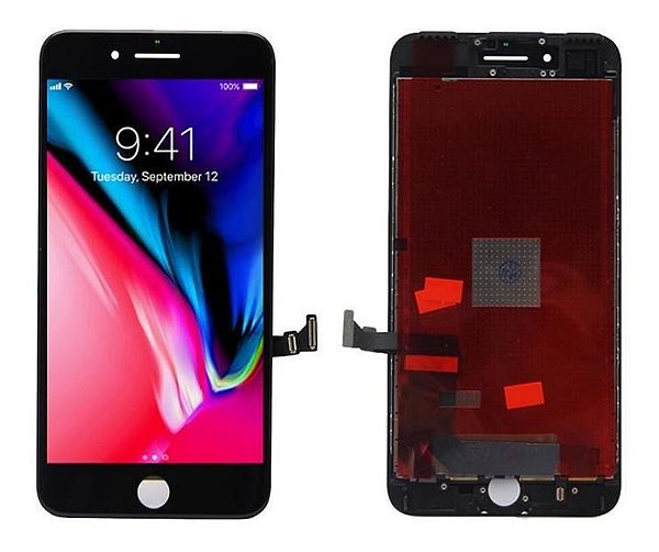 Display Iphone 8 Plus Preto 1 Linha