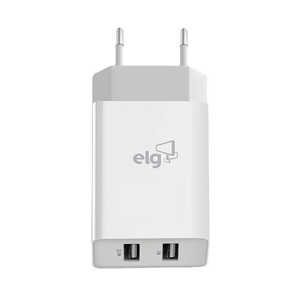 Carregador de Celular USB WC124A 2 Saida 2.1A ELG