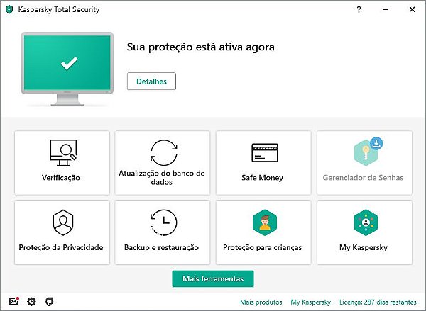 Kaspersky Total Security - 5 Computador para 1 ano