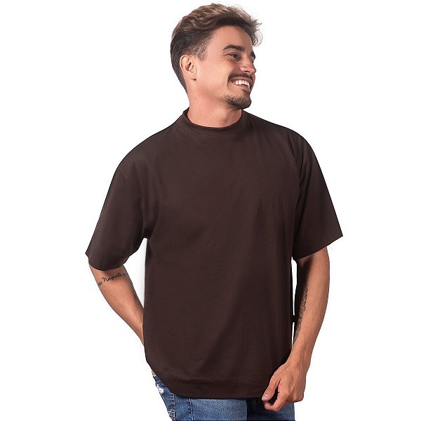 Camiseta Marrom Oversized