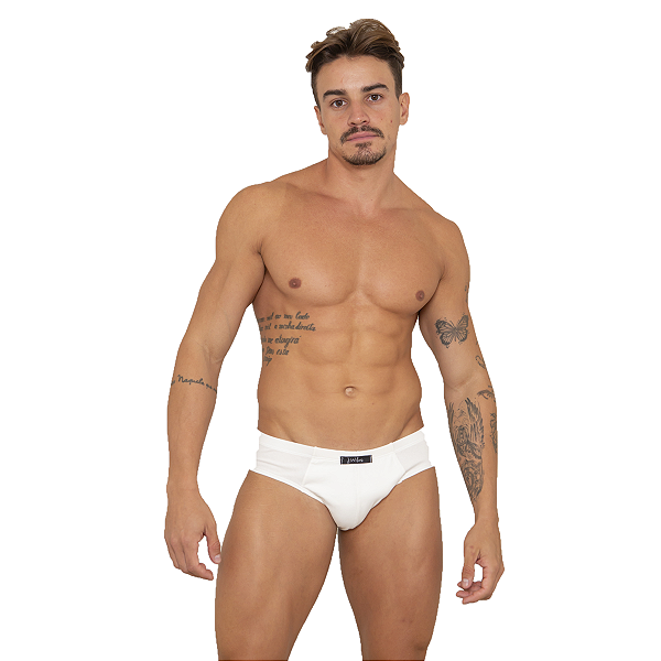 Cueca Off White Algodão Egípcio