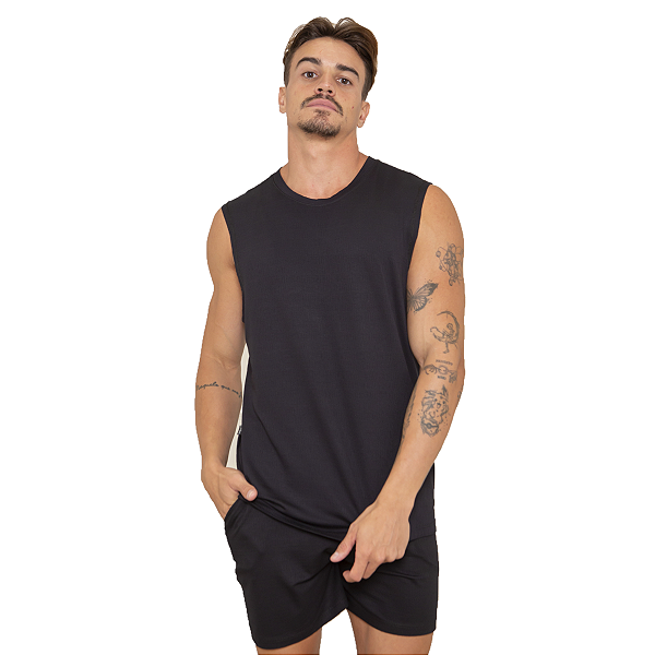 Camiseta Regata preta