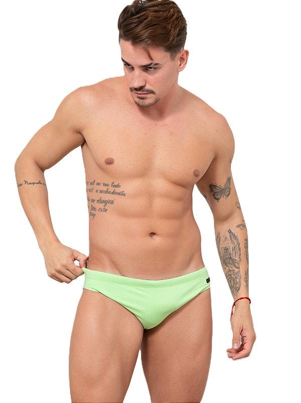 Sunga Cavada Verde Maçã