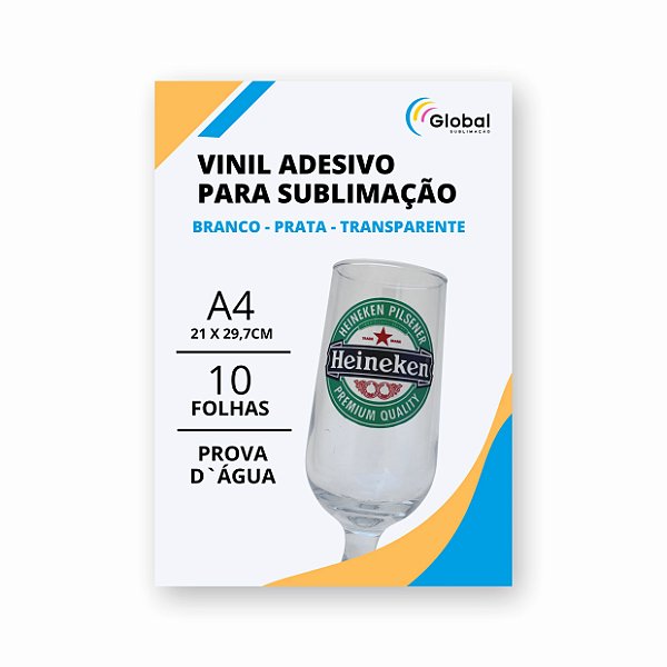 Vinil Adesivo para Sublimação c/10 Folhas
