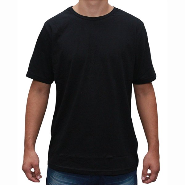 Camiseta de Algodão Preta