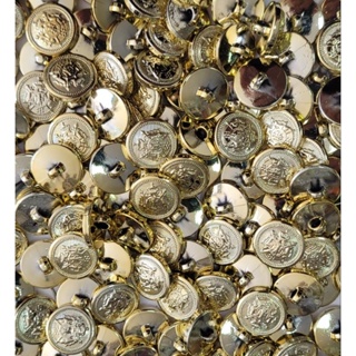 Botão Abs Dourado De Pezinho Tam.28 Pacote com 100 Unidades