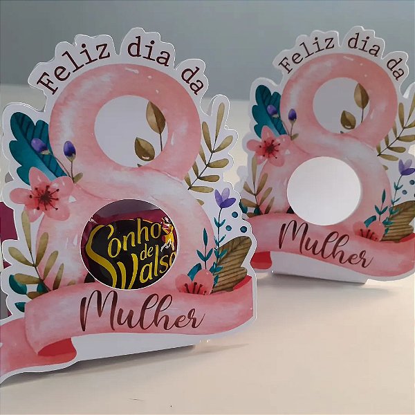 Porta bombom Dia das Mulheres - 10 unidades